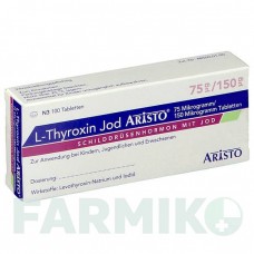 Л ТИРОКСИН (L THYROXIN) 75 мкг/150 мкг таблетки 100 шт - Левотироксин, Йодид калия ARISTO PHARMA