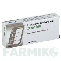 Л ТИРОКСИН (L THYROXIN) 75 мкг/150 мкг таблетки 100 шт - Левотироксин, Йодид калію SANOFI