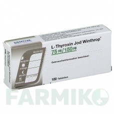 Л ТИРОКСИН (L THYROXIN) 75 мкг/150 мкг таблетки 100 шт - Левотироксин, Йодид калия SANOFI