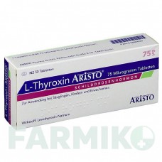 Л ТИРОКСИН (L THYROXIN) 75 мкг таблетки 50 шт - Левотироксин ARISTO PHARMA