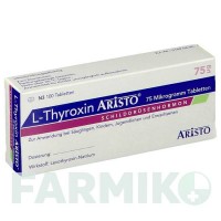Л ТИРОКСИН (L THYROXIN) 75 мкг таблетки 100 шт - Левотироксин ARISTO PHARMA
