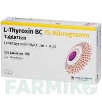 Л ТИРОКСИН (L THYROXIN) 75 мкг таблетки 100 шт - Левотироксин BERLIN-CHEMIE