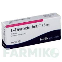 Л ТИРОКСИН (L THYROXIN) 75 мкг таблетки 50 шт - Левотироксин BETAPHARM