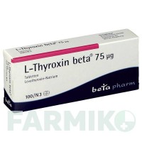 Л ТИРОКСИН (L THYROXIN) 75 мкг таблетки 100 шт - Левотироксин BETAPHARM