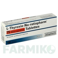 Л ТИРОКСИН (L THYROXIN) 75 мкг таблетки 100 шт - Левотироксин RATIOPHARM