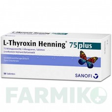 Л ТИРОКСИН (L THYROXIN) 75 таблетки 50 шт - Левотироксин, Йодид калия SANOFI