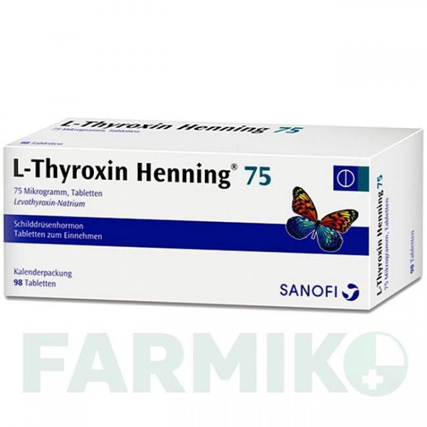 Л ТИРОКСИН (L THYROXIN) 75 таблетки 98 шт - Левотироксин SANOFI