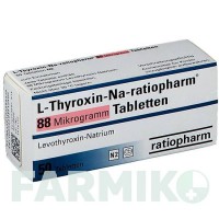 Л ТИРОКСИН (L THYROXIN) 88 мкг таблетки 50 шт - Левотироксин RATIOPHARM