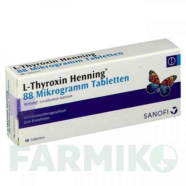 Л ТИРОКСИН (L THYROXIN) 88 мкг таблетки 50 шт - Левотироксин SANOFI