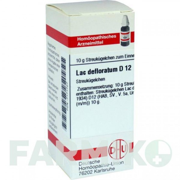 ЛАК ДЕФЛОРАТУМ (LAC DEFLORATUM) D 12 глобули 10 г - Гомеопатія DHU