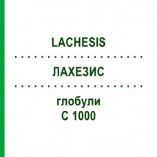 ЛАХЕЗИС (LACHESIS) C 1000 глобули 0,5 г - Гомеопатія GUDJONS