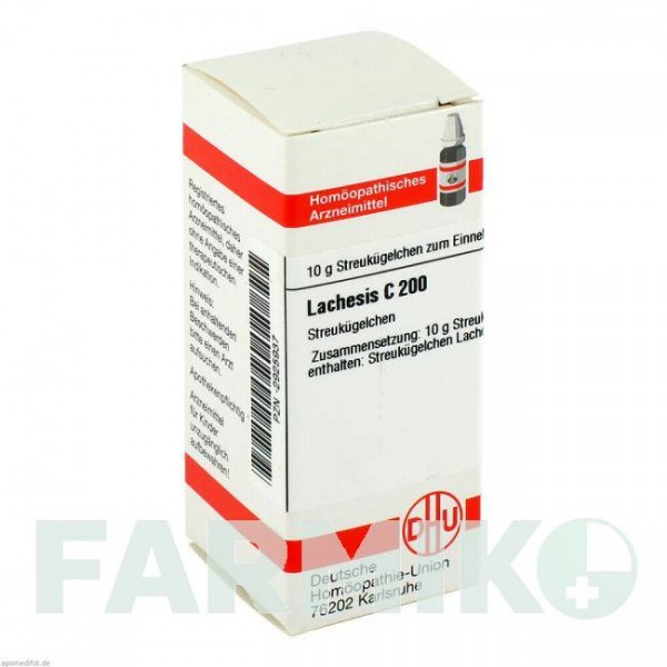 ЛАХЕЗИС (LACHESIS) C 200 глобули 10 г - Гомеопатія DHU