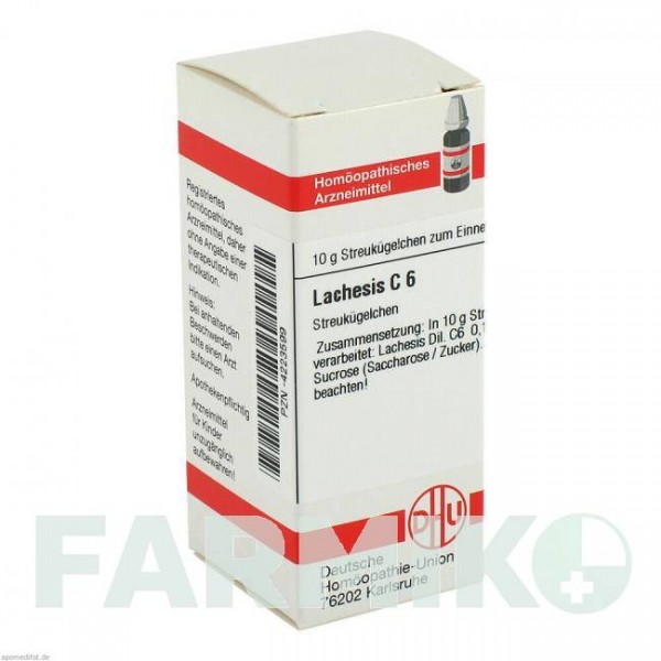 ЛАХЕЗИС (LACHESIS) C 6 глобули 10 г - Гомеопатія DHU