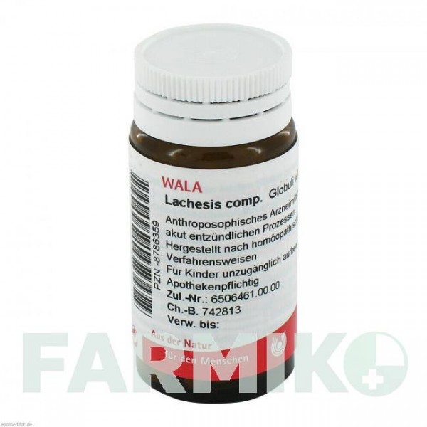 ЛАХЕЗИС КОМП (LACHESIS COMP) глобули 20 г - Гомеопатия WALA HEILMITTEL