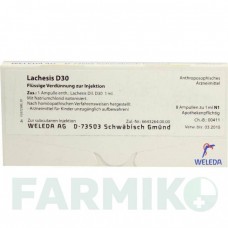 ЛАХЕЗИС (LACHESIS) D 30 ампули 8x1 мл - Гомеопатія WELEDA
