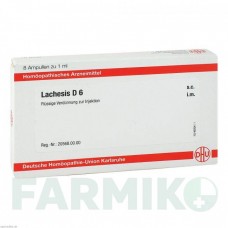 ЛАХЕЗИС (LACHESIS) D 6 ампули 8x1 мл - Гомеопатія DHU