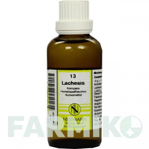 ЛАХЕЗИС КОМПЛЕКС (LACHESIS KOMPLEX) раствор 50 мл - Гомеопатия NESTMANN PHARMA