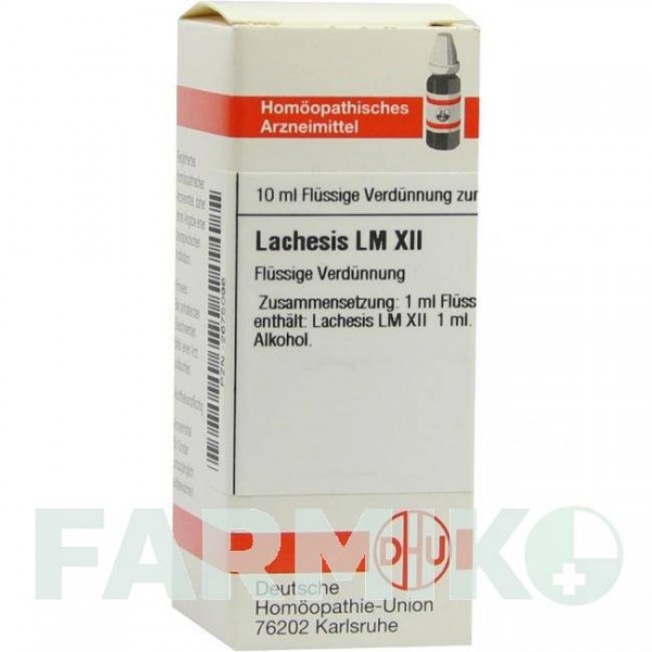 ЛАХЕЗИС (LACHESIS) LM XII розчин 10 мл - Гомеопатія DHU