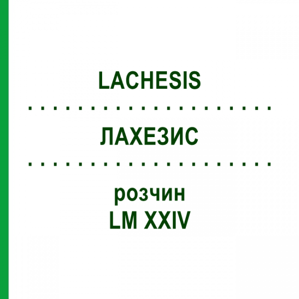 ЛАХЕЗИС (LACHESIS) LM XXIV розчин 20 мл - Гомеопатія GUDJONS