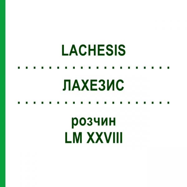 ЛАХЕЗИС (LACHESIS) LM XXVIII розчин 20 мл - Гомеопатія GUDJONS