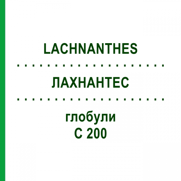 ЛАХНАНТЕС (LACHNANTHES) C 200 глобули 10 г - Гомеопатія DHU