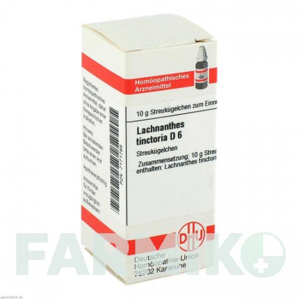 ЛАХНАНТЕС (LACHNANTHES) D 6 глобули 10 г - Гомеопатія DHU