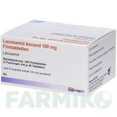 ЛАКОСАМИД (LACOSAMID) 100 мг таблетки 56 шт - Лакосамид ASCEND