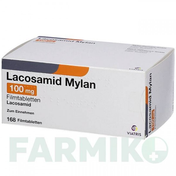 ЛАКОСАМІД (LACOSAMID) 100 мг таблетки 168 шт - Лакосамід VIATRIS
