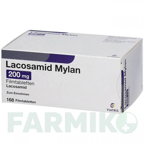 ЛАКОСАМІД (LACOSAMID) 200 мг таблетки 56 шт - Лакосамід VIATRIS