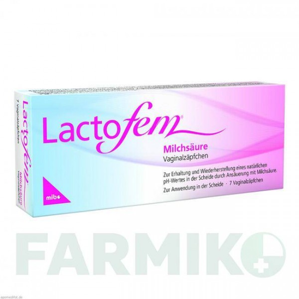 ЛАКТОФЕМ (LACTOFEM) супозиторії 7 шт - Активні речовини MIBE