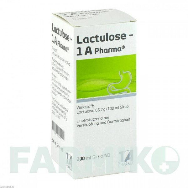 ЛАКТУЛОЗА (LACTULOSE) сироп 200 мл - Лактулоза 1 A PHARMA