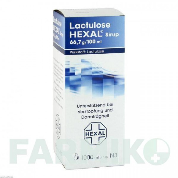 ЛАКТУЛОЗА (LACTULOSE) сироп 1000 мл - Лактулоза HEXAL