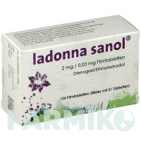 ЛАДОННА (LADONNA) 2 мг/0,03 мг таблетки 126 шт - Диеногест, Этинилэстрадиол THERAMEX