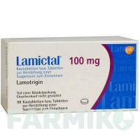 ЛАМІКТАЛ (LAMICTAL) 100 мг таблетки 2x98 шт - Ламотриджин GLAXOSMITHKLINE