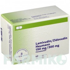 ЛАМИВУДИН (LAMIVUDIN) 150 мг/300 мг таблетки 60 шт - Зидовудин, Ламивудин HEUMANN PHARMA