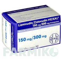 ЛАМИВУДИН (LAMIVUDIN) 150 мг/300 мг таблетки 60 шт - Зидовудин, Ламивудин HEXAL