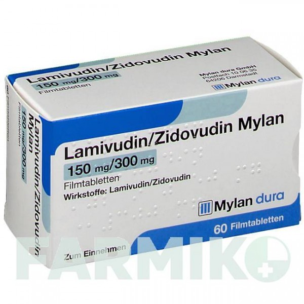ЛАМІВУДИН (LAMIVUDIN) 150 мг/300 мг таблетки 60 шт - Зидовудин, Ламівудин VIATRIS