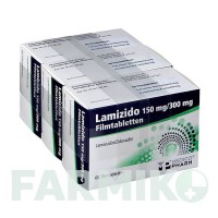 ЛАМИЗИДО (LAMIZIDO) 150 мг/300 мг таблетки 180 шт - Зидовудин, Ламивудин MEDICOPHARM