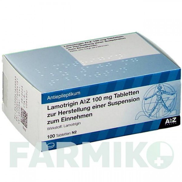 ЛАМОТРИДЖИН (LAMOTRIGIN) 100 мг таблетки 100 шт - Ламотриджин ABZ PHARMA