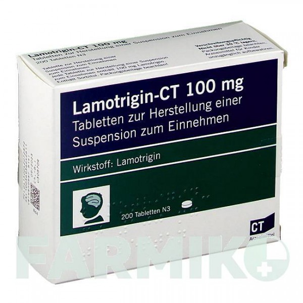ЛАМОТРИДЖИН (LAMOTRIGIN) 100 мг таблетки 200 шт - Ламотриджин ABZ PHARMA