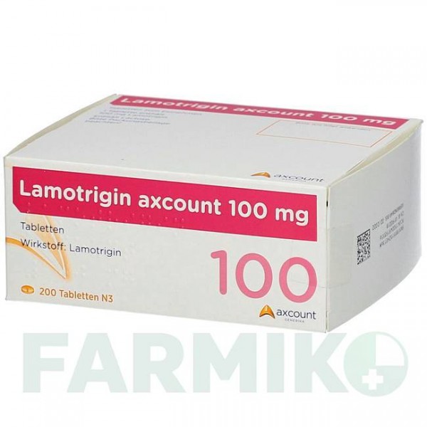 ЛАМОТРИДЖИН (LAMOTRIGIN) 100 мг таблетки 200 шт - Ламотриджин AXCOUNT GENERIKA