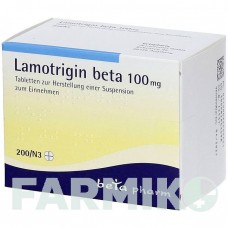 ЛАМОТРИДЖИН (LAMOTRIGIN) 100 мг таблетки 200 шт - Ламотриджин BETAPHARM