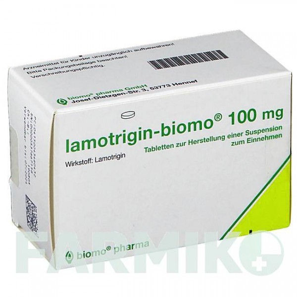 ЛАМОТРИДЖИН (LAMOTRIGIN) 100 мг таблетки 50 шт - Ламотриджин BIOMO PHARMA