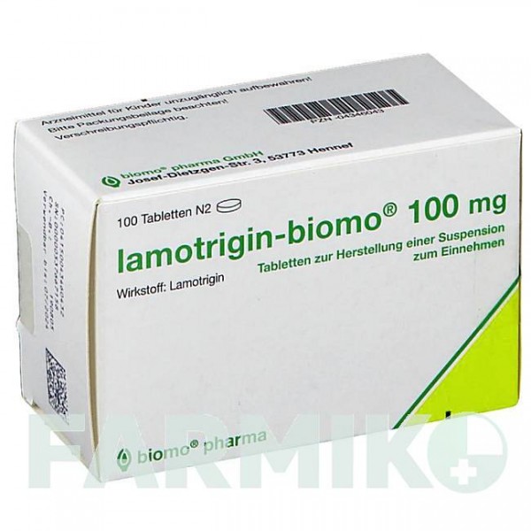 ЛАМОТРИДЖИН (LAMOTRIGIN) 100 мг таблетки 100 шт - Ламотриджин BIOMO PHARMA