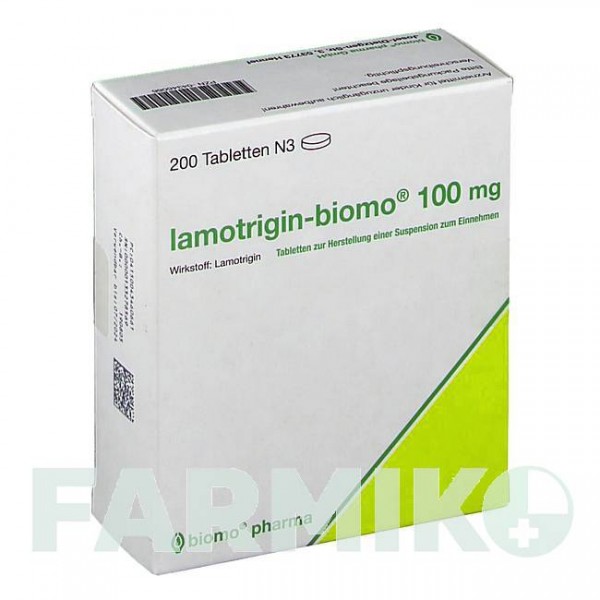 ЛАМОТРИДЖИН (LAMOTRIGIN) 100 мг таблетки 200 шт - Ламотриджин BIOMO PHARMA