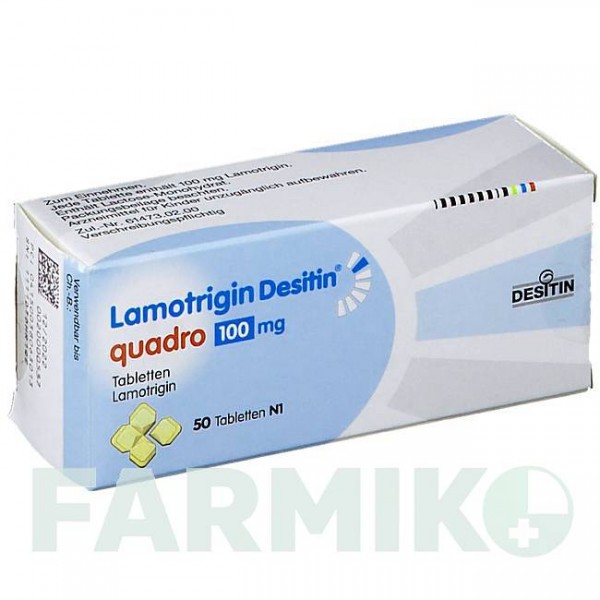 ЛАМОТРИДЖИН (LAMOTRIGIN) 100 мг таблетки 50 шт - Ламотриджин DESITIN