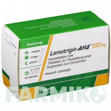 ЛАМОТРИДЖИН (LAMOTRIGIN) 100 мг таблетки 50 шт - Ламотриджин DEXCEL PHARMA