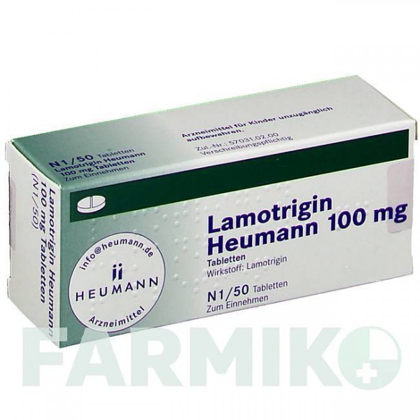ЛАМОТРИДЖИН (LAMOTRIGIN) 100 мг таблетки 50 шт - Ламотриджин HEUMANN PHARMA