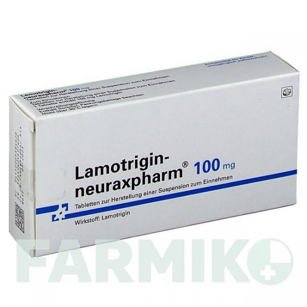 ЛАМОТРИДЖИН (LAMOTRIGIN) 100 мг таблетки 50 шт - Ламотриджин NEURAXPHARM