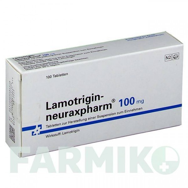 ЛАМОТРИДЖИН (LAMOTRIGIN) 100 мг таблетки 100 шт - Ламотриджин NEURAXPHARM